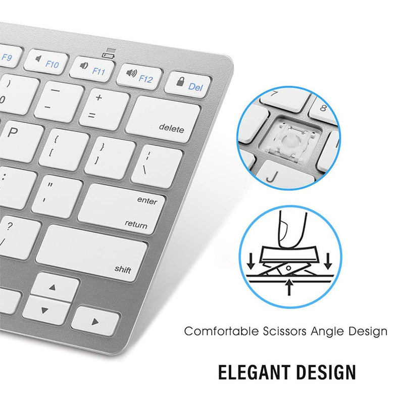 TEGAL - TEGAL Bluetooth Keyboard with USB Bluetooth Adapter -