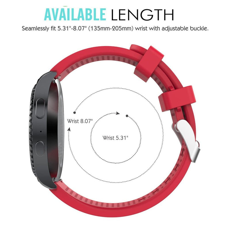 TEGAL - TEGAL Breathable Watch Strap for Garmin Vivoactive - Black