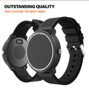 TEGAL - TEGAL Breathable Watch Strap for Garmin Vivoactive - Black