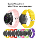 TEGAL - TEGAL Breathable Watch Strap for Garmin Vivoactive - Black