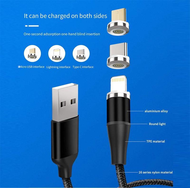 TEGAL - TEGAL E360 Magnetic 3A Fast Charging Cable lightning 1m -