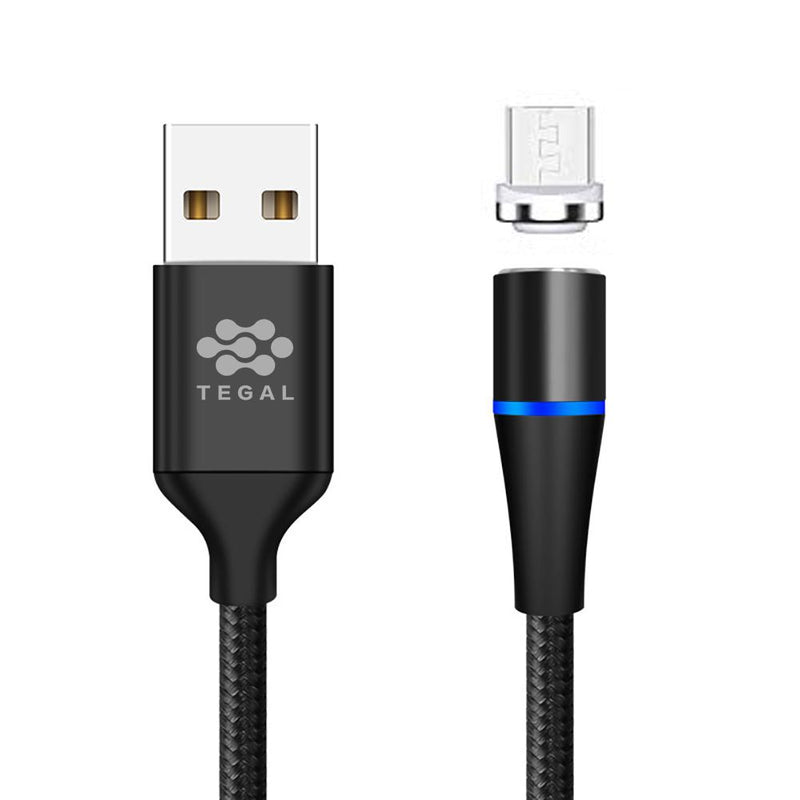 TEGAL - TEGAL E360 Magnetic 3A Fast Charging Cable Micro USB 30cm -