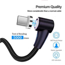 TEGAL - TEGAL E360 Sideway Magnetic Fast Charging Cable - 3 in 1