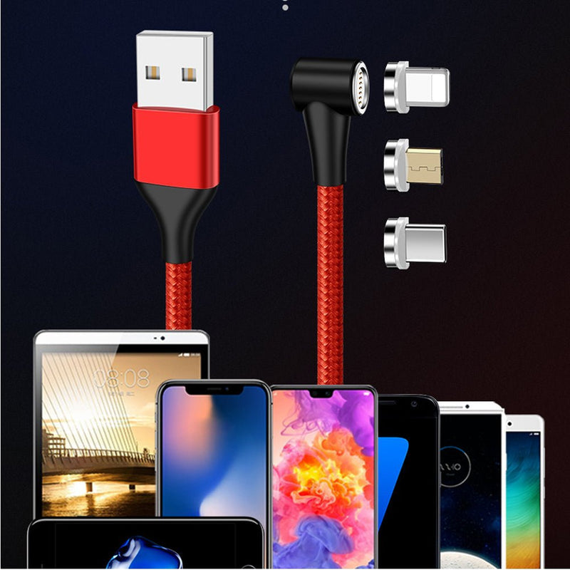 TEGAL - TEGAL E360 Sideway Magnetic Fast Charging Cable - 3 in 1