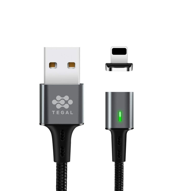TEGAL - TEGAL ESTAR Magnetic 5A iOS Fast Charging Cable 2m Space Grey -