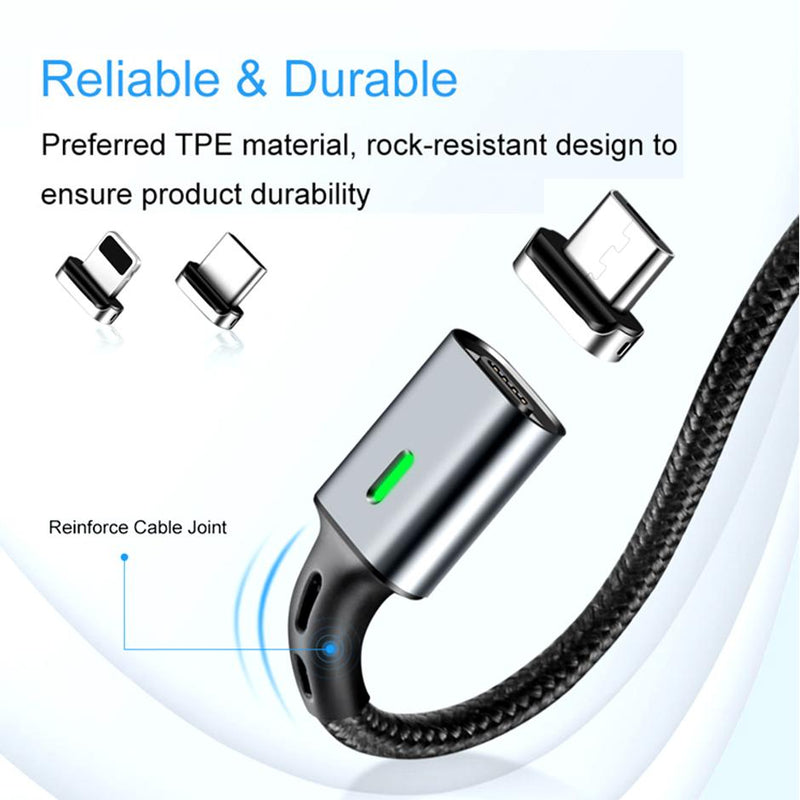 TEGAL - TEGAL ESTAR Magnetic 5A Micro USB Fast Charging Cable 1m Space Grey -