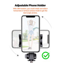 TEGAL - TEGAL Extendable Monopod Selfie Stick with Bluetooth Wireless Remote Shutter - Black