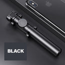 TEGAL - TEGAL Extendable Monopod Selfie Stick with Bluetooth Wireless Remote Shutter - Black