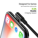 TEGAL - TEGAL Fast Charging Sideway Braided Lightning Cable - 1.2m