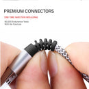 TEGAL - TEGAL Fast Charging Sideway Braided Lightning Cable - 1.2m