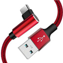 TEGAL - TEGAL Fast Charging Sideway Braided USB C Cable - 1.2m