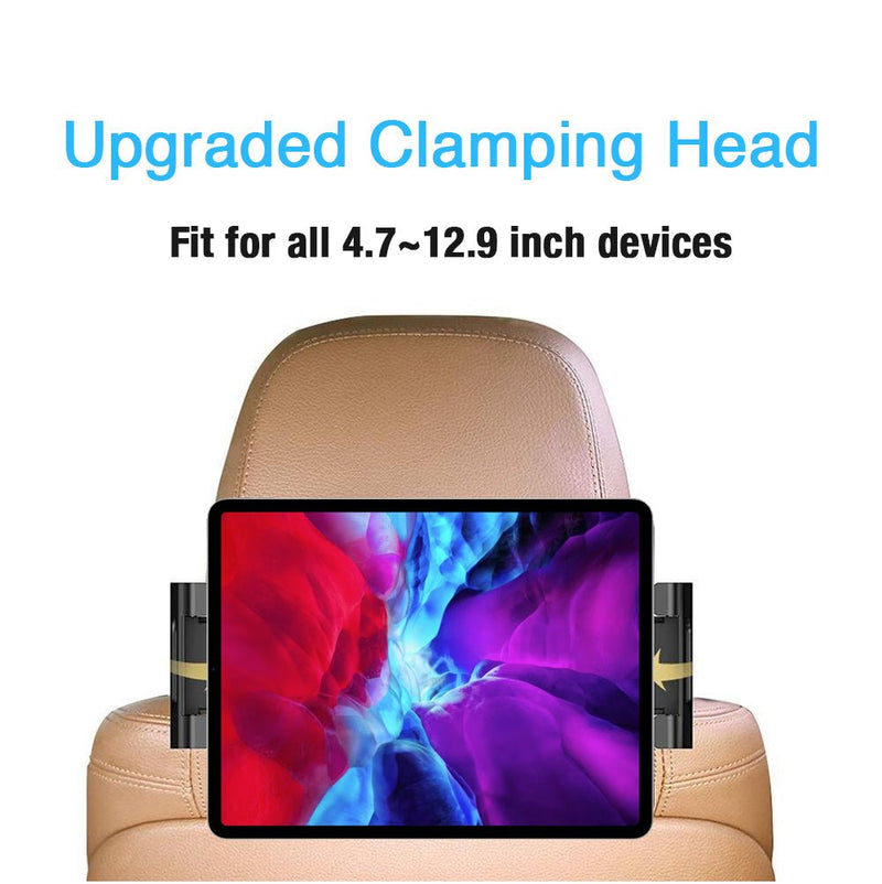 TEGAL - TEGAL Foldable Car Headrest Tablet Holder Extra Large -