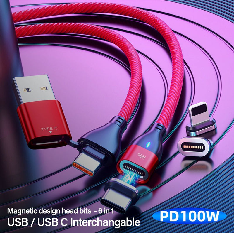 TEGAL - TEGAL Micro USB Magnetic Head for USB & Type C 6 in 1 Magnetic Cable -