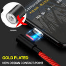 TEGAL - TEGAL Sideway Magnetic 3A Fast Charging Data Cable - iOS
