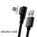 TEGAL - TEGAL Sideway Magnetic 3A Fast Charging Data Cable - Micro USB