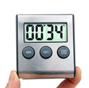 TEGAL - TEGAL Stainless Steel Magnetic Kitchen LCD Digital Timer -