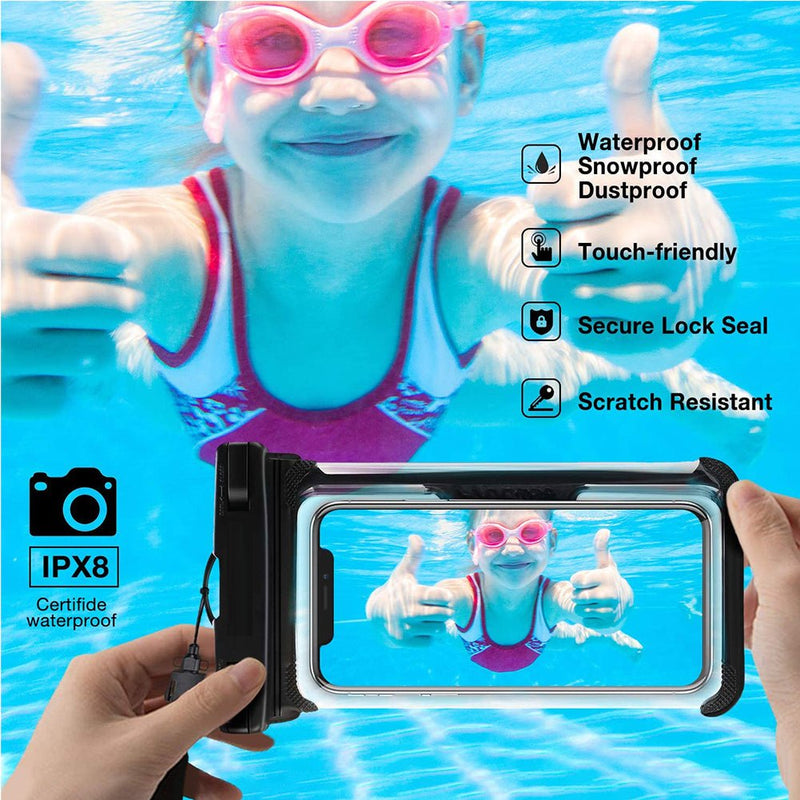 TEGAL - TEGAL Universal Waterproof Phone Pouch Black -