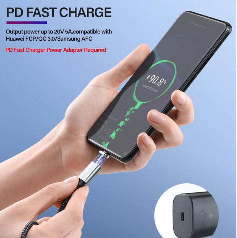 TEGAL - TEGAL USB-C to C PD Quick Charging Magnetic Cable -