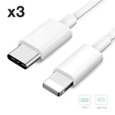 TEGAL - TEGAL USB-C to Lightning Cable 1m White - x1