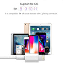 TEGAL - TEGAL USB-C to Lightning Cable 1m White - x2