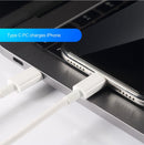 TEGAL - TEGAL USB-C to Lightning Cable 1m White - x2