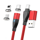 TEGAL - TEGAL USB & Type C 6 in 1 Dual Magnetic Fast Charging Cable - 3 in 1