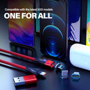 TEGAL - TEGAL USB & Type C 6 in 1 Dual Magnetic Fast Charging Cable - 3 in 1