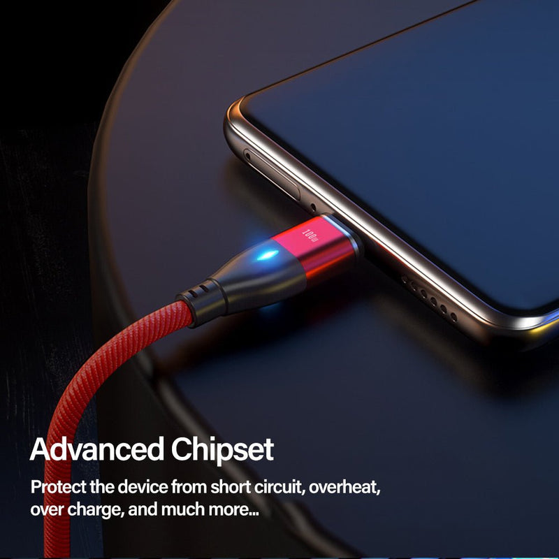TEGAL - TEGAL USB & Type C 6 in 1 Dual Magnetic Fast Charging Cable - 3 in 1