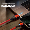 TEGAL - TEGAL USB & Type C 6 in 1 Dual Magnetic Fast Charging Cable - 3 in 1