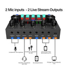 TEGAL - V8s Audio Mixer Live Streaming Podcasting Sound Card - Sound Card Only