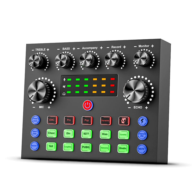 TEGAL - V8s Audio Mixer Live Streaming Podcasting Sound Card - Sound Card Only