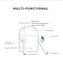 TEGAL - Wireless Bluetooth Earphones Black Dual Headset Black - Black Dual Headset