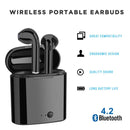 TEGAL - Wireless Bluetooth Earphones Black Dual Headset Black - Black Dual Headset