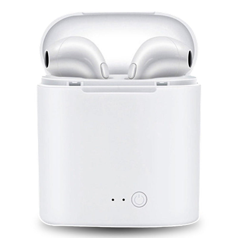 TEGAL - Wireless Bluetooth Earphones White Dual Headset White -